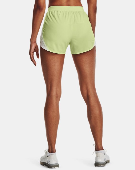 Women's UA Fly-By 2.0 Shorts, Green, pdpMainDesktop image number 1